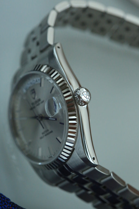 Tudor Prince Date-Day 76214 sunburst dial watch