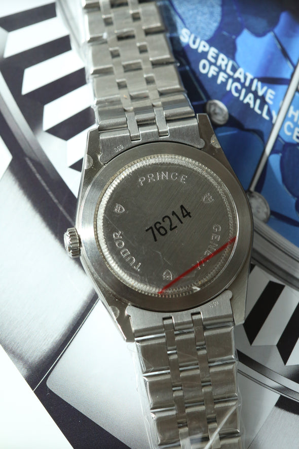 Tudor Prince Date-Day Silver Sunburst Dial NOS