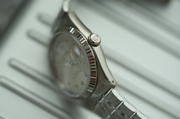 Tudor Prince Date-Day Diamonds Sunburst Dial Full-Set NOS