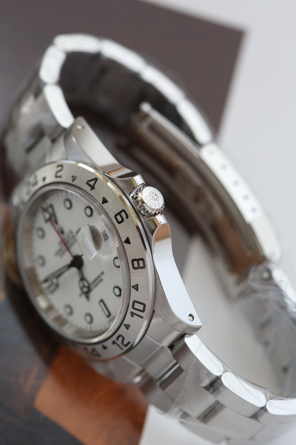 Rolex Explorer II 16570 White (Swiss) Dial Watch