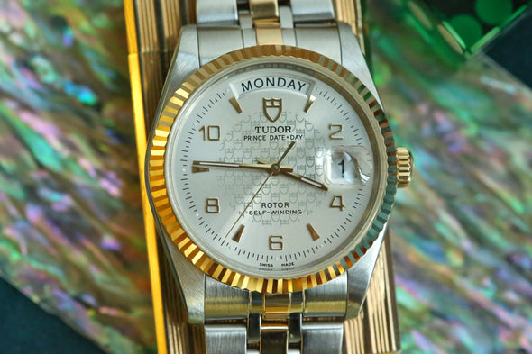 Tudor Prince Date-Day Tudor Logo Dial Watch