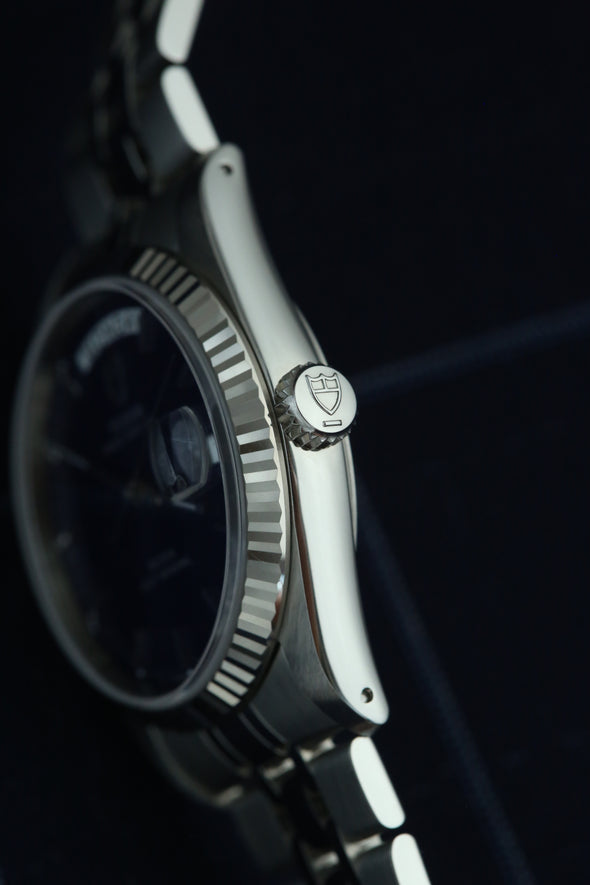 Tudor Prince Date-Day 76214 Rare Blue Dial Watch