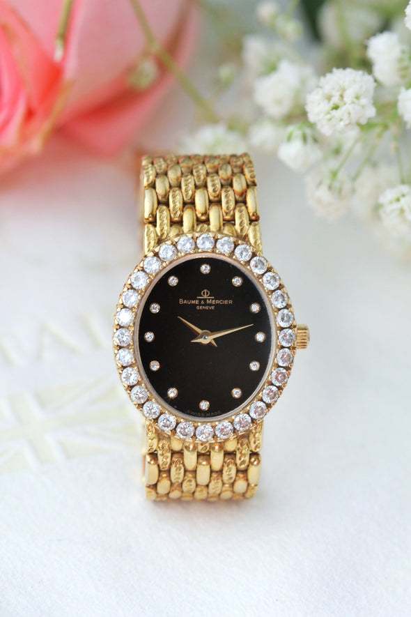 Baume & Mercier 18 Karat Gold Diamond classic Ladies Watch