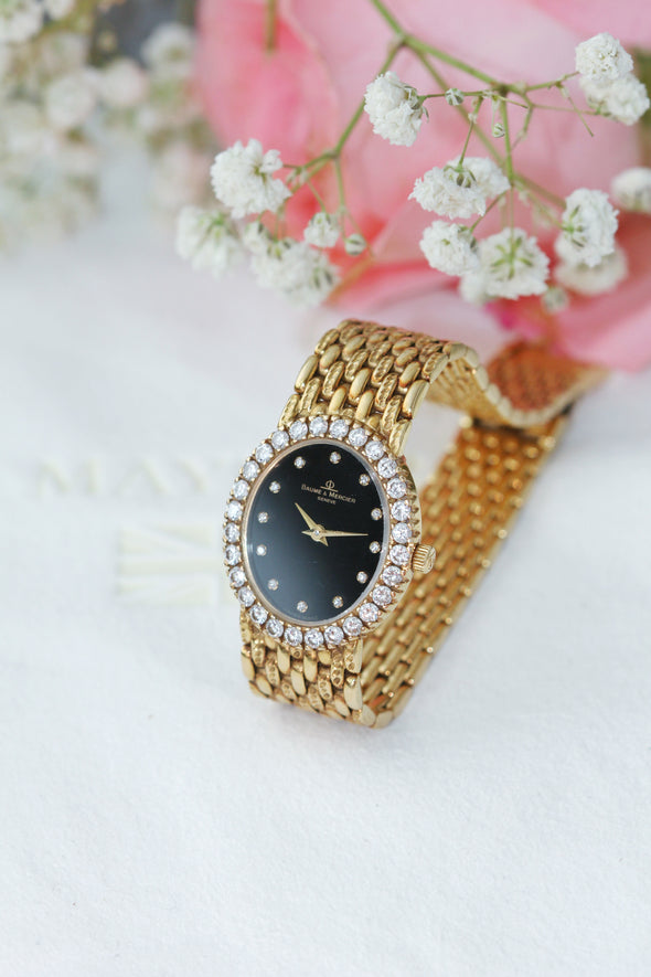 Baume & Mercier 18 Karat Gold Diamond classic Ladies Watch