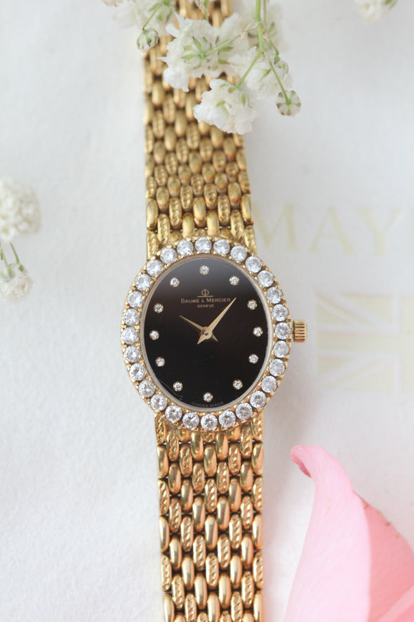Baume & Mercier 18 Karat Gold Diamond classic Ladies Watch