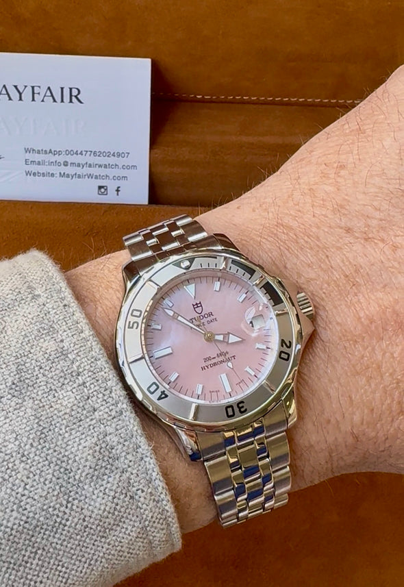 Tudor Prince Date Hydronaut Pink Mother Of Pearl Dial Watch