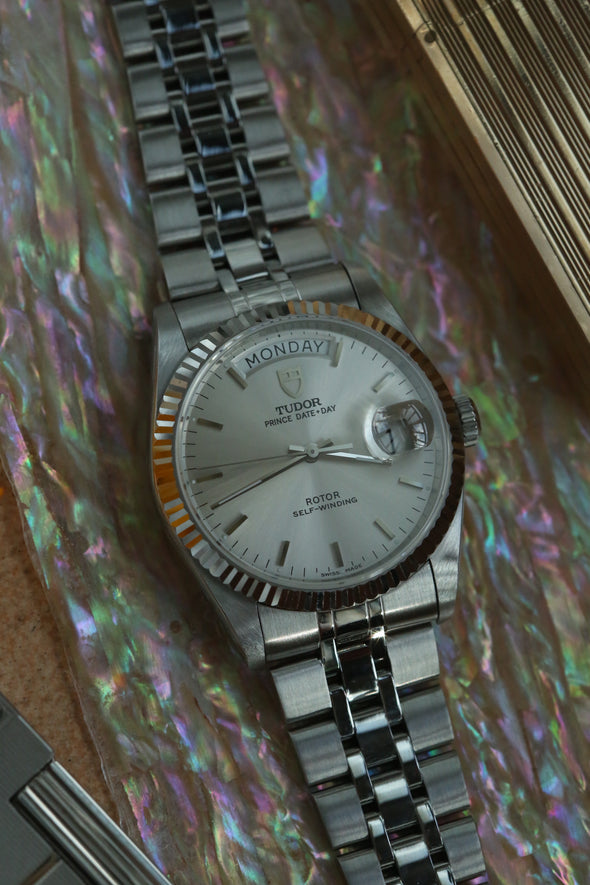 Tudor Prince Date-Day 76214 sunburst dial watch