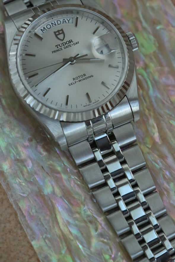 Tudor Prince Date-Day 76214 sunburst dial watch