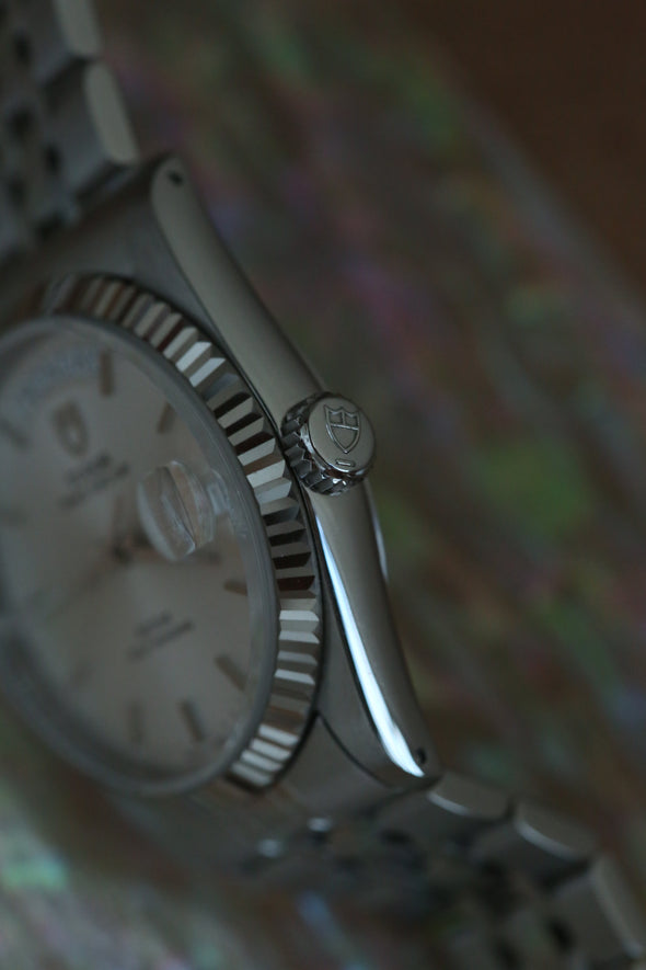 Tudor Prince Date-Day 76214 sunburst dial watch