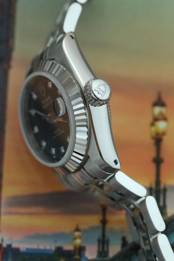 Tudor Princess Black Diamonds Dial Watch