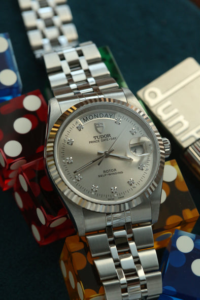 Tudor Prince Date-Day Diamonds Dial Watch Full-Set
