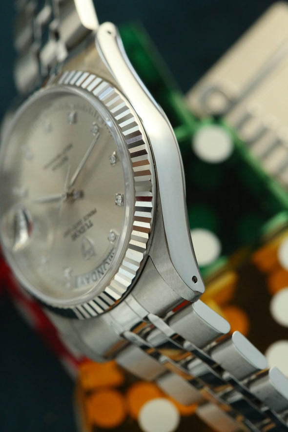Tudor Prince Date-Day Diamonds Dial Watch Full-Set