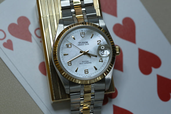 Tudor Prince Date 74034 Rare Mop dial Watch