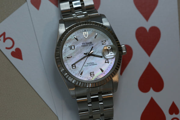 Tudor Prince Date 74033 Rare Mop dial Watch