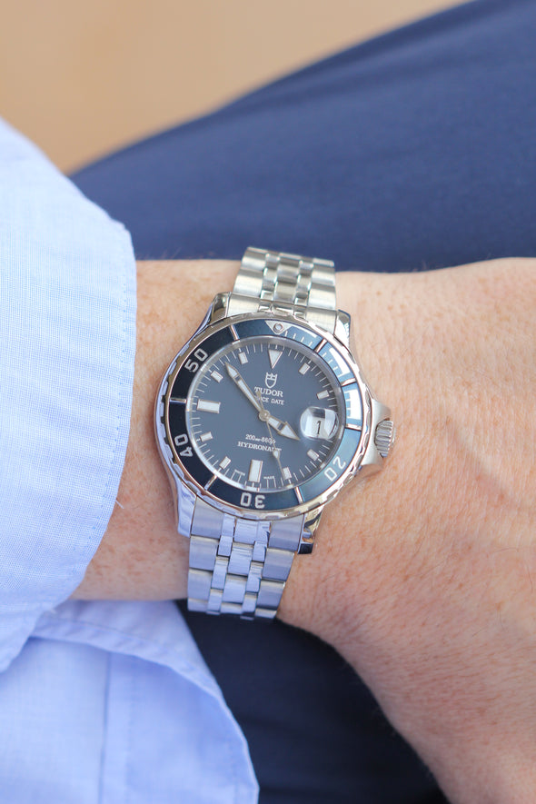 Tudor Hydronaut 89190P Rare blue dial watch