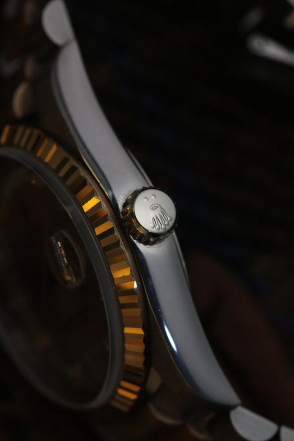 Rolex Oyster Perpetual Day-Date Champagne Diamonds Dial Watch