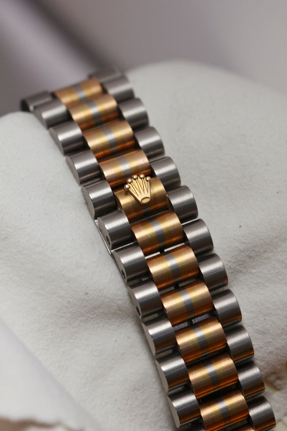 Rolex Oyster Perpetual Day-Date Champagne Diamonds Dial Watch