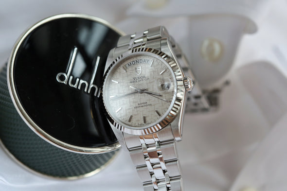 Tudor Prince Date-Day 76214 Linen dial watch Full-Set