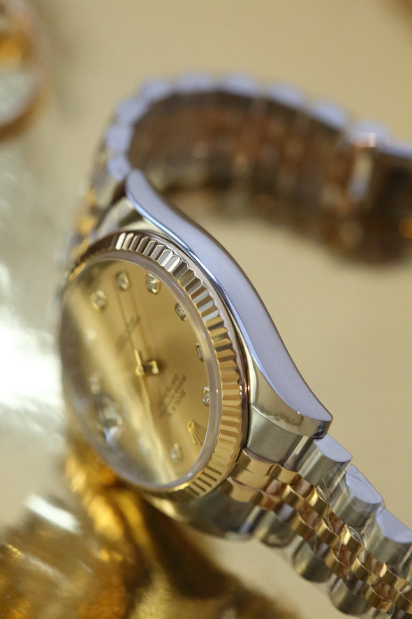 Rolex Datejust 36 Champagne and Diamond dial Ref: 116233