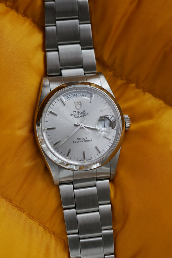 Tudor Oyster Prince Date-Day Silver Dial Watch