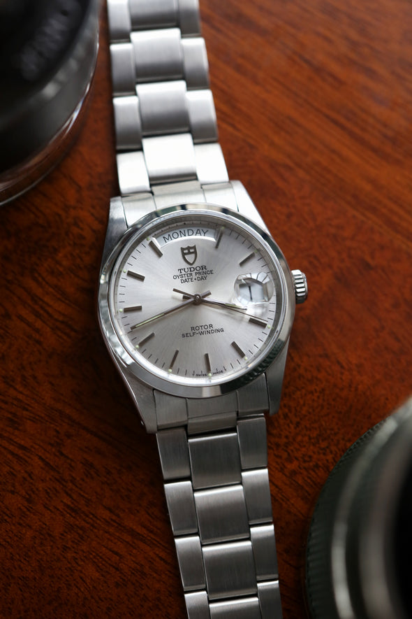Tudor Oyster Prince Date-Day Silver Dial Watch
