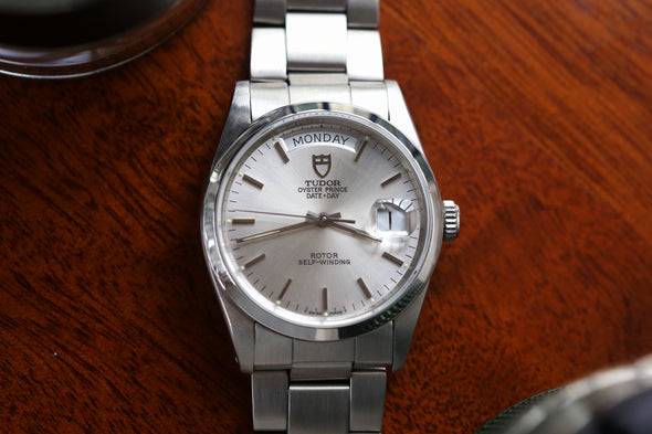 Tudor Oyster Prince Date-Day Silver Dial Watch