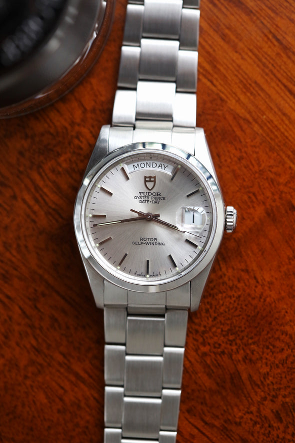 Tudor Oyster Prince Date-Day Silver Dial Watch