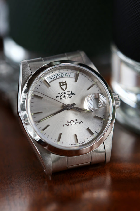 Tudor Oyster Prince Date-Day Silver Dial Watch