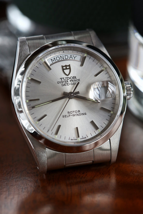 Tudor Oyster Prince Date-Day Silver Dial Watch