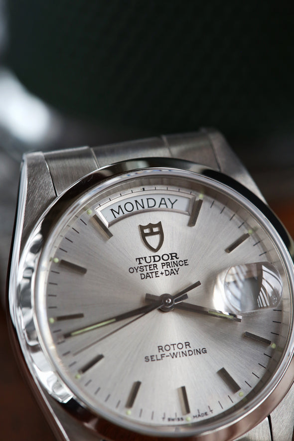 Tudor Oyster Prince Date-Day Silver Dial Watch