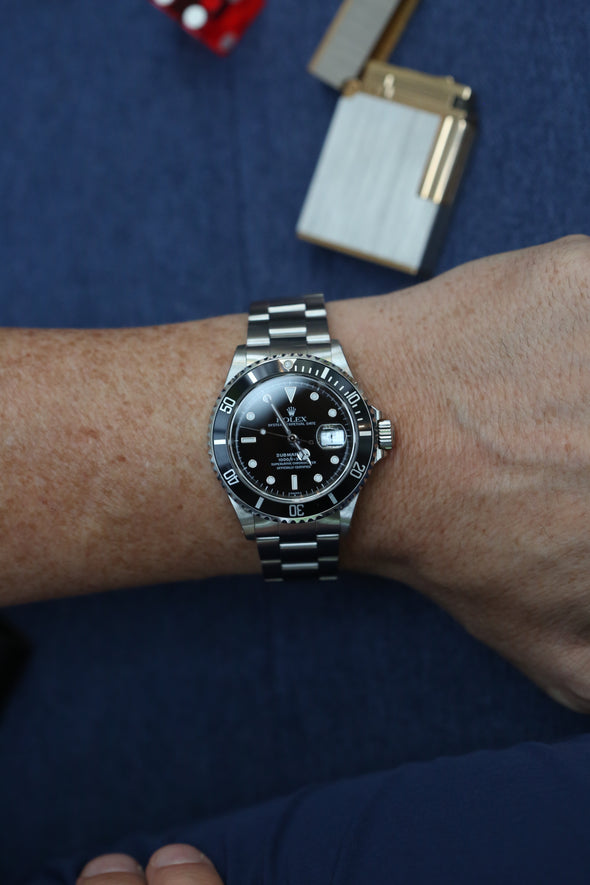 Rolex Submariner Date Black Dial Watch Ref: 16610 Fully serviced