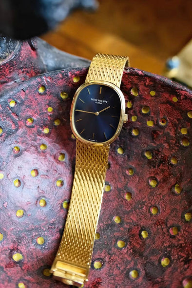 Patek Philippe Blue dial Golden Ellipse Watch