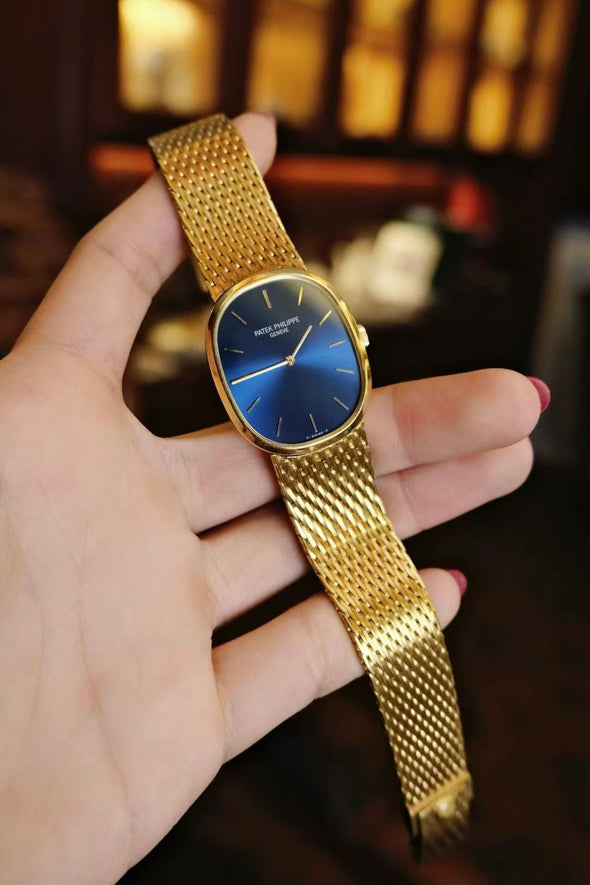 Patek Philippe Blue dial Golden Ellipse Watch