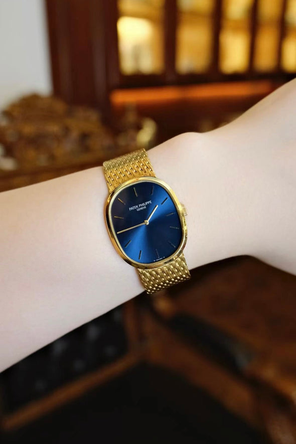 Patek Philippe Blue dial Golden Ellipse Watch
