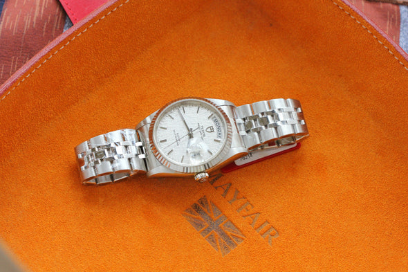 Tudor Prince Date-Day 76214 Automatic Linen dial New Old Stock Full-set