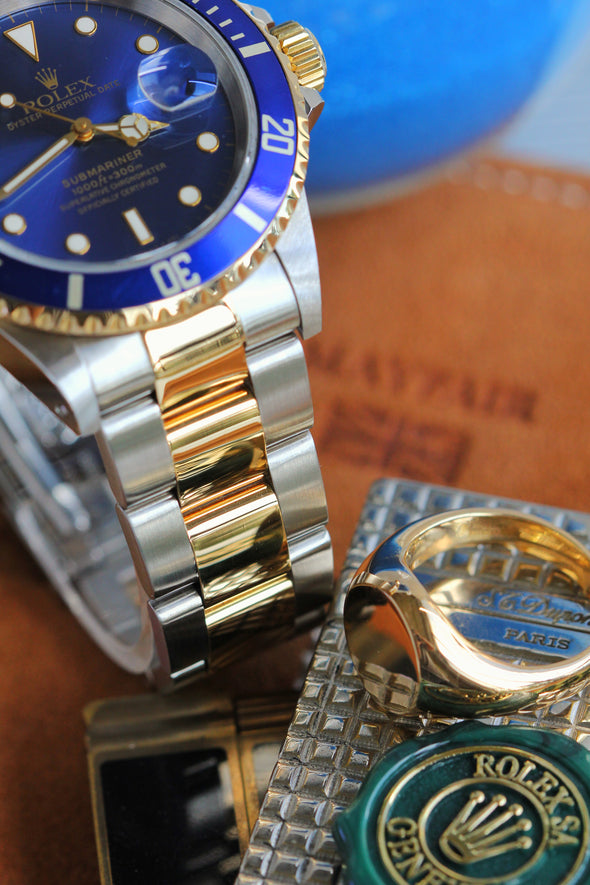 Rolex Submariner Date 16613 Watch Bluesy