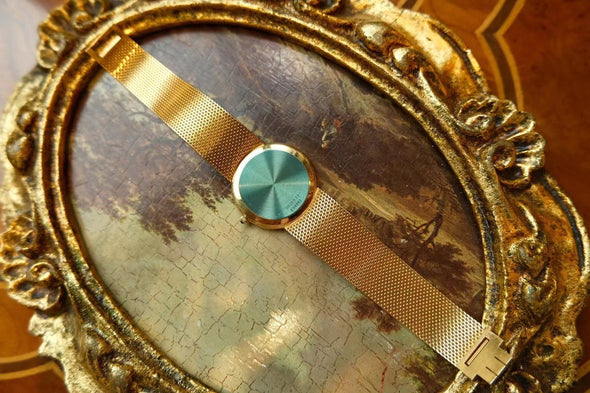 Piaget Classic 18k Gold Sunburst Dial Watch