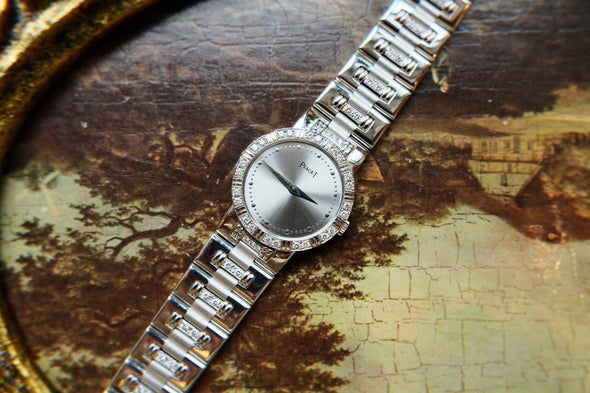 Piaget Dancer 18k White Gold Diamonds Dial Watch