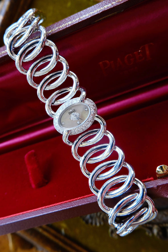 Piaget White Gold Mother of Pearl Diamonds Dial Watch