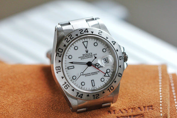 Rolex Explorer II 16570 White (Swiss) Dial Watch