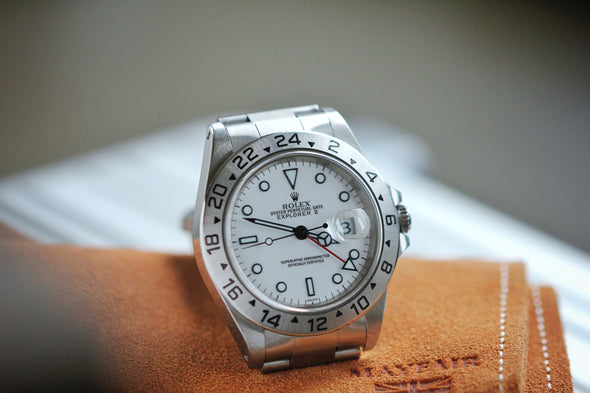 Rolex Explorer II 16570 White (Swiss) Dial Watch