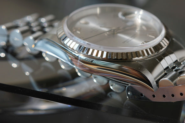 Rolex Datejust 36 Silver Roman Dial 16234 Full-Set 2005