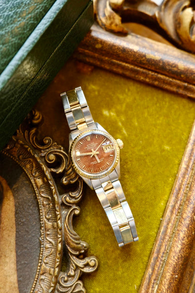 Rolex Datejust 6517 Wooden Dial Watch Made in 1960s