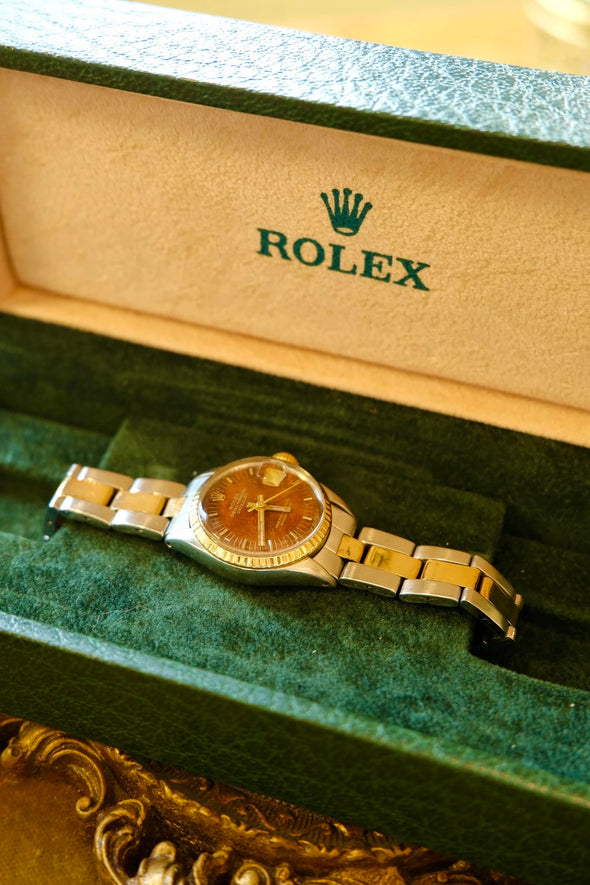 Rolex Datejust 6517 Wooden Dial Watch Made in 1960s