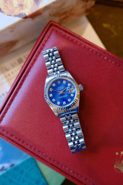 Rolex Datejust Sodalite & Diamond Dial 26mm watch made in 1990s