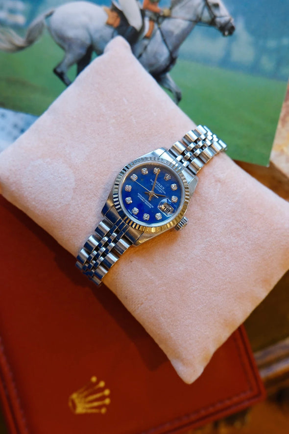 Rolex Datejust Sodalite & Diamond Dial 26mm watch made in 1990s