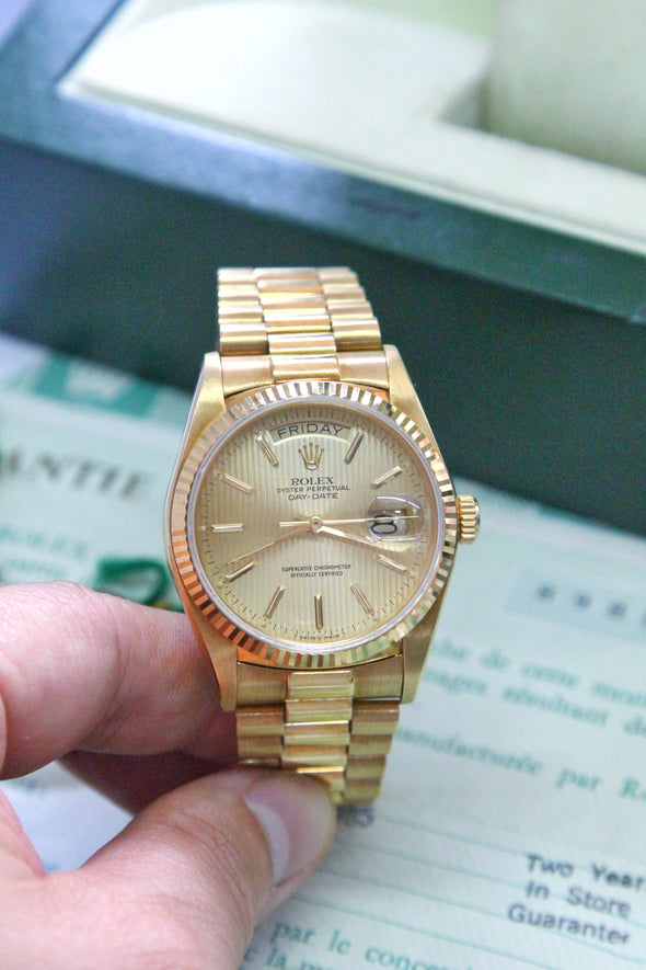 Rolex Day-Date 18038 1985 Full-Set Watch