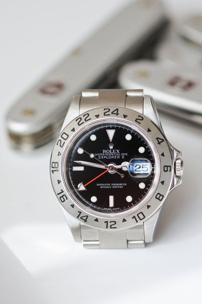 Rolex Explorer II 16570 Black Dial Watch