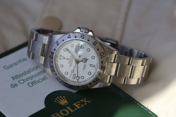 Rolex GMT Explorer II White Dial Watch Full-Set