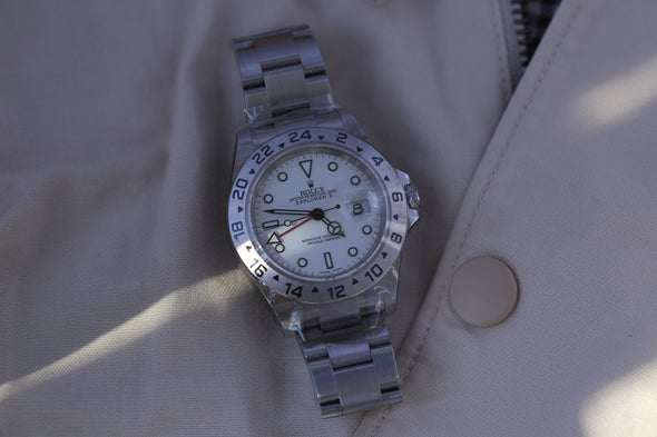 Rolex GMT Explorer II White Dial Watch Full-Set